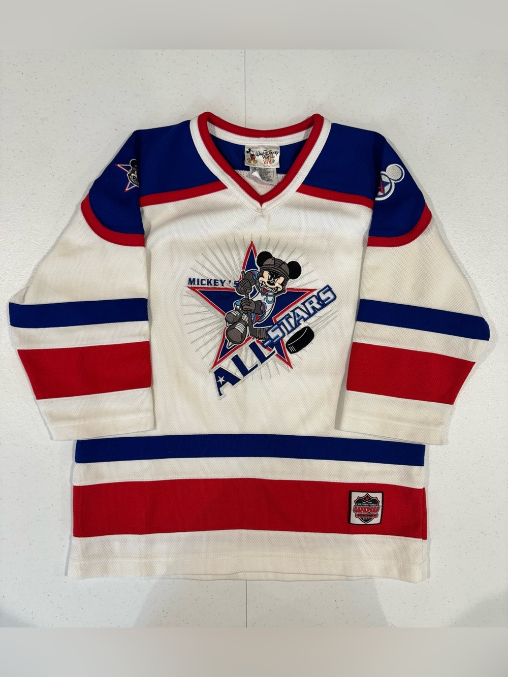 Mickey Mouse All Stars Hockey jerseys size youth medium nhl Disney